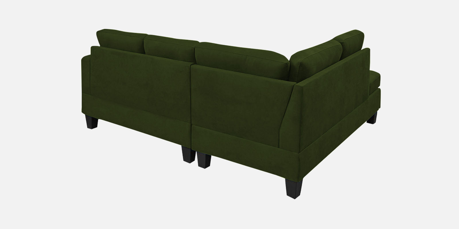 Thomas Fabric RHS Sectional Sofa (2+Lounger) In Olive Green Colour - Febonic Living