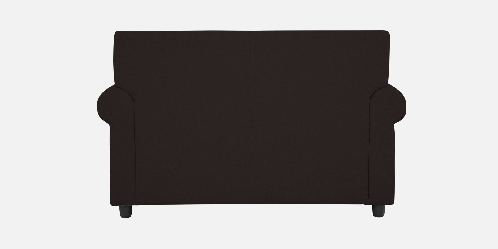 Ribby Fabric 2 Seater Sofa In Dark Brown Colour - Febonic Living