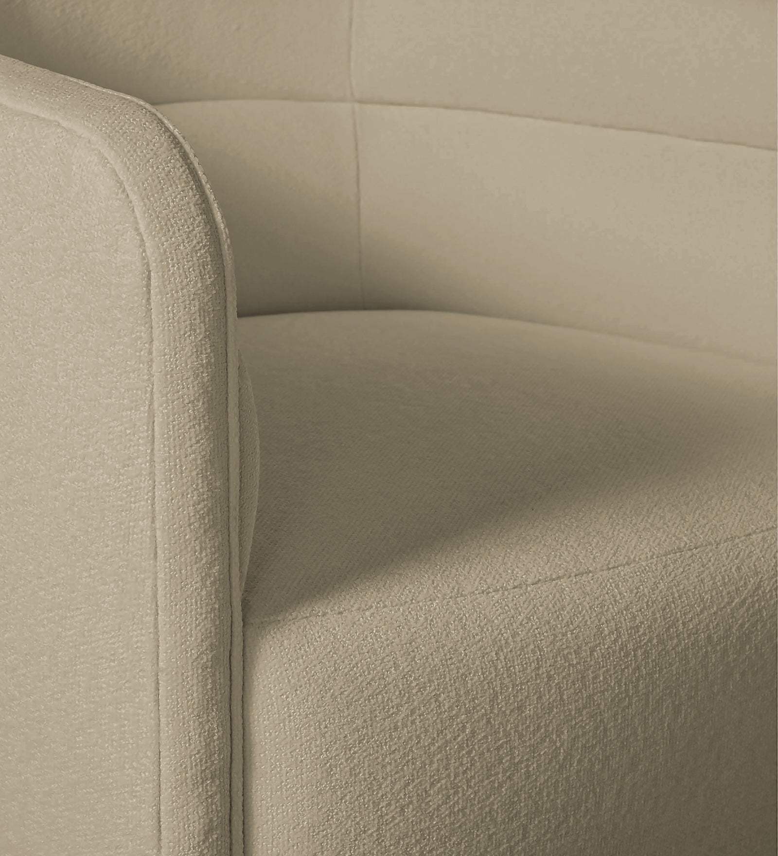 Ria Fabric Swivel Chair in Honey Beige Colour