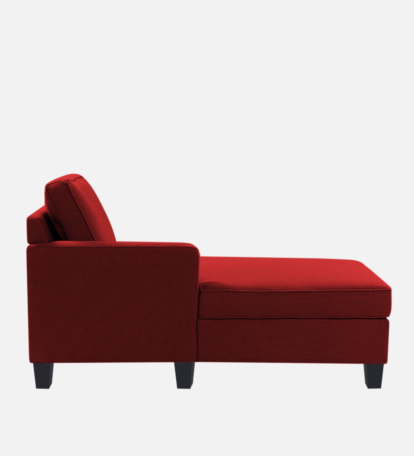 Harry Fabric LHS Chaise Lounger In Blood Maroon Colour - Febonic Living