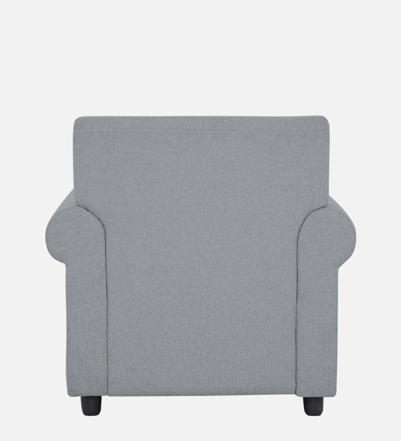 Ribby Fabric 1 Seater Sofa In Coin Grey Colour - Febonic Living