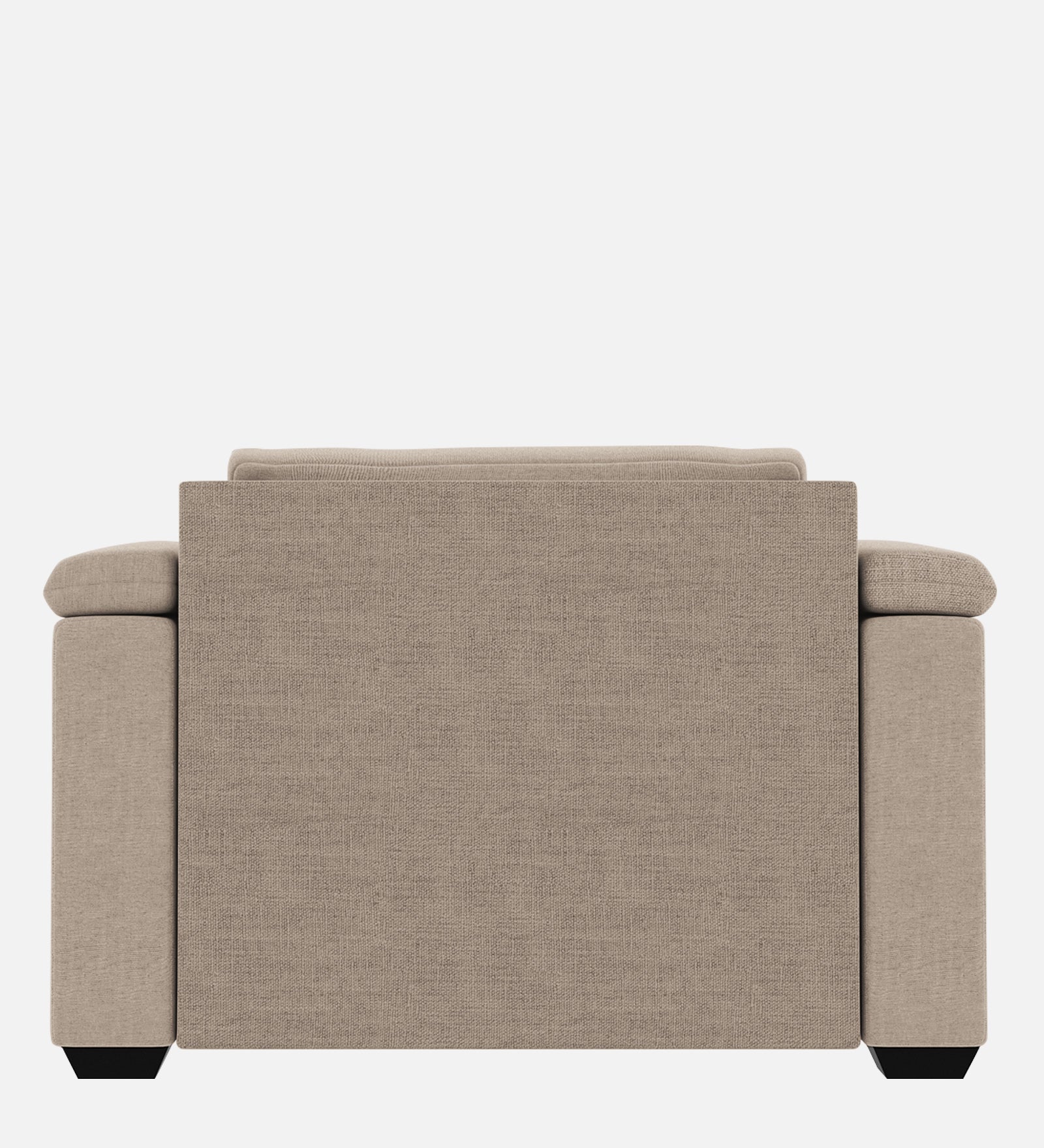 Andres Fabric 1 Seater Sofa In Khaki Beige Colour - Febonic Living