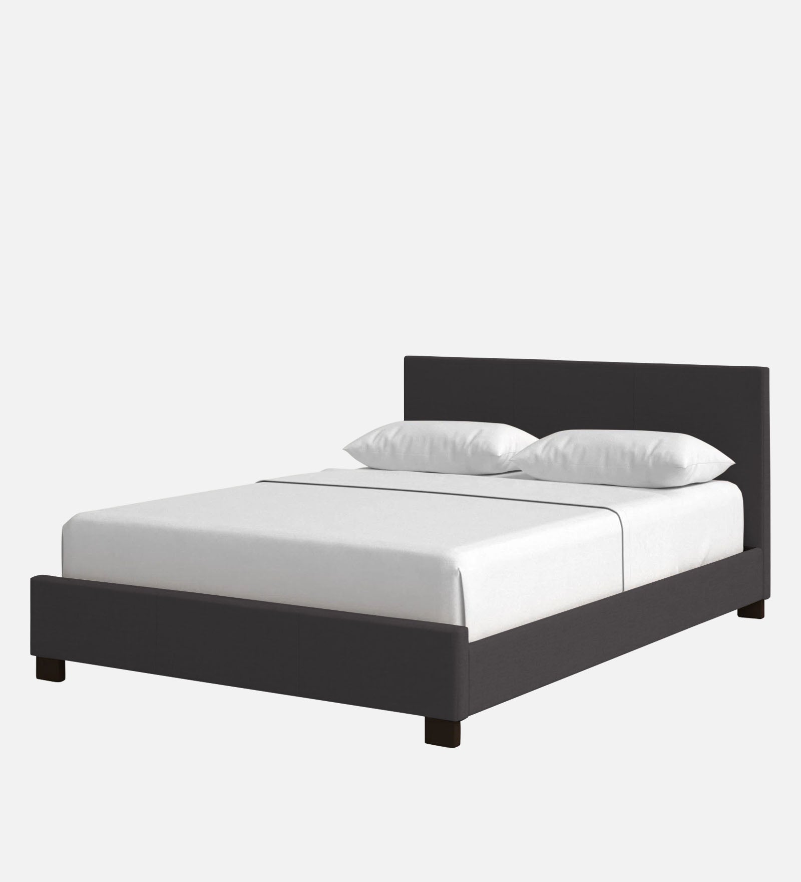 Lora Fabric Upholstered King Size Bed In Maba Grey Colour - Febonic Living