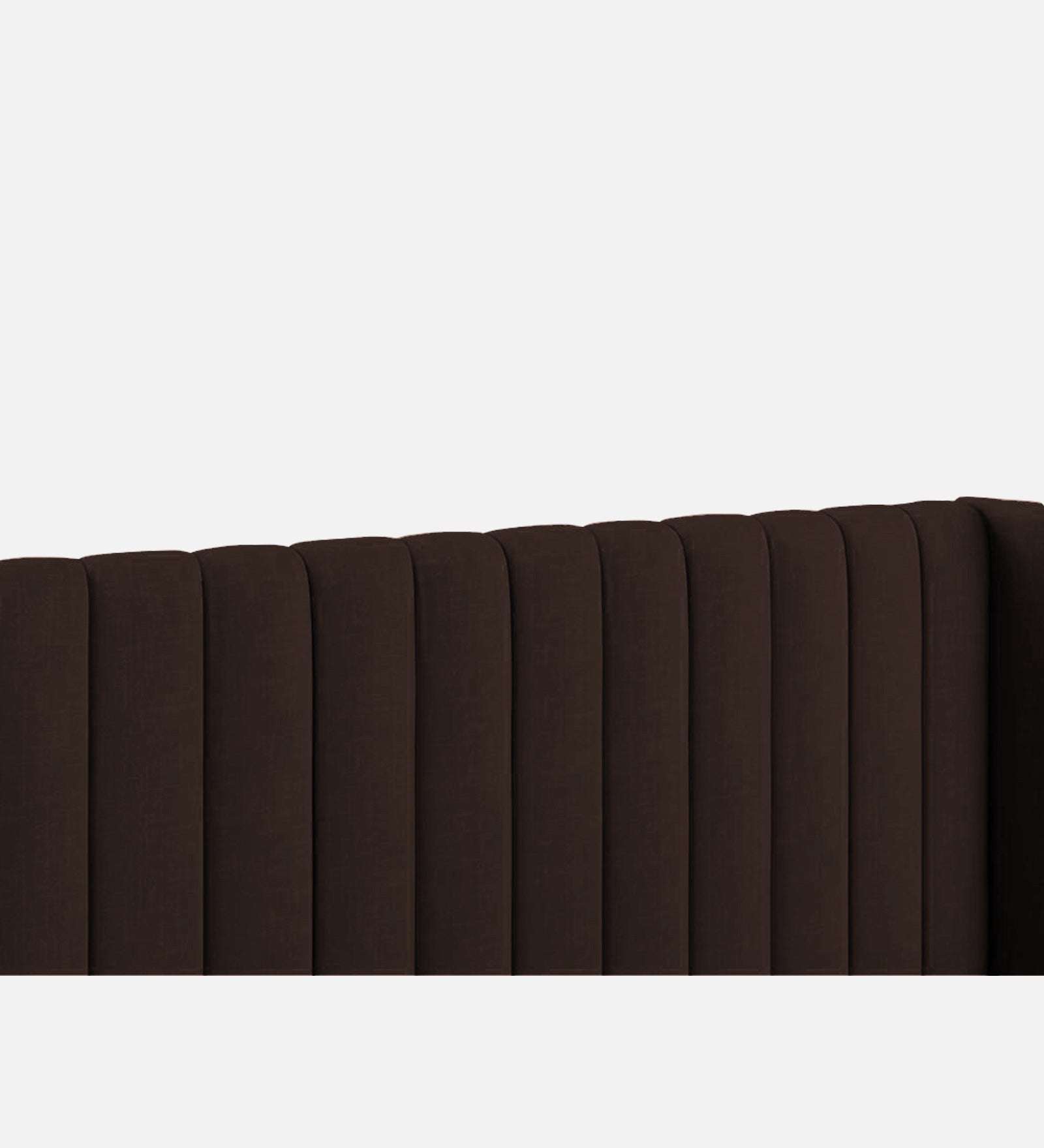 Colina Fabric Queen Size Bed In Coffee Brown Colour With Box Storage - Febonic Living