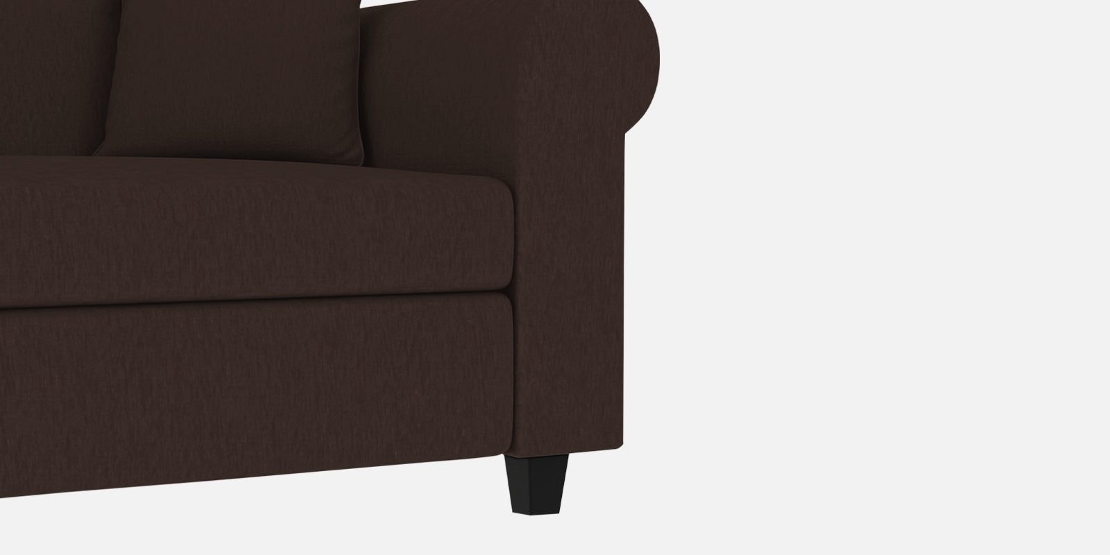 Derado Fabric 3 Seater Sofa In Coffee Brown Colour - Febonic Living
