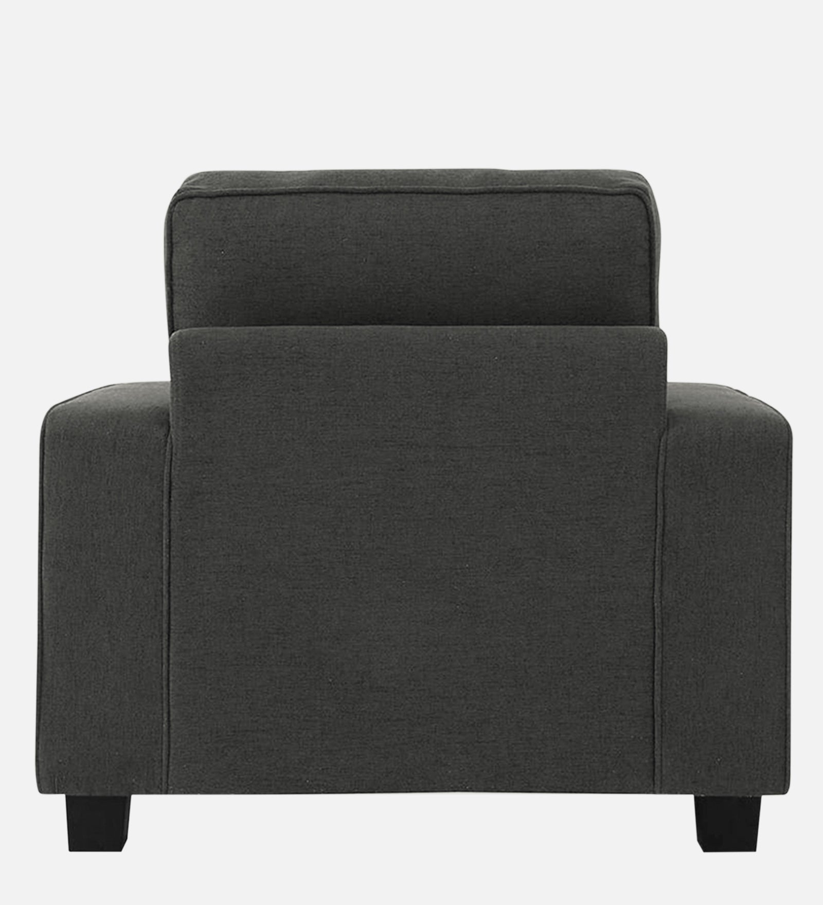 Ladybug Fabric 1 Seater Sofa In Charcoal Grey Colour