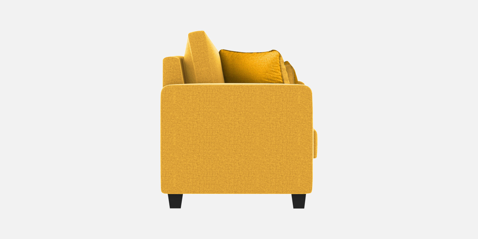 Nabi Fabric 3 Seater Sofa In Bold Yellow Colour - Febonic Living
