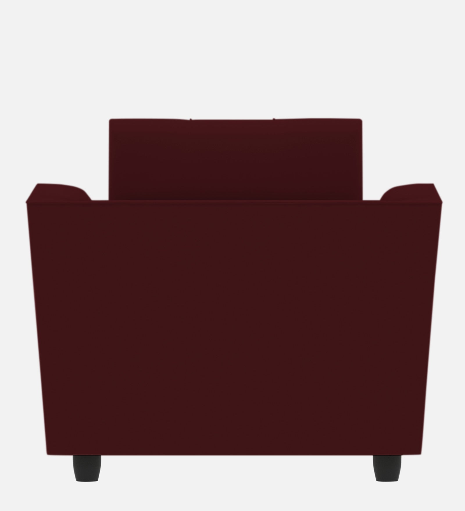 Nestin Velvet 1 Seater Sofa In Blood Maroon Colour