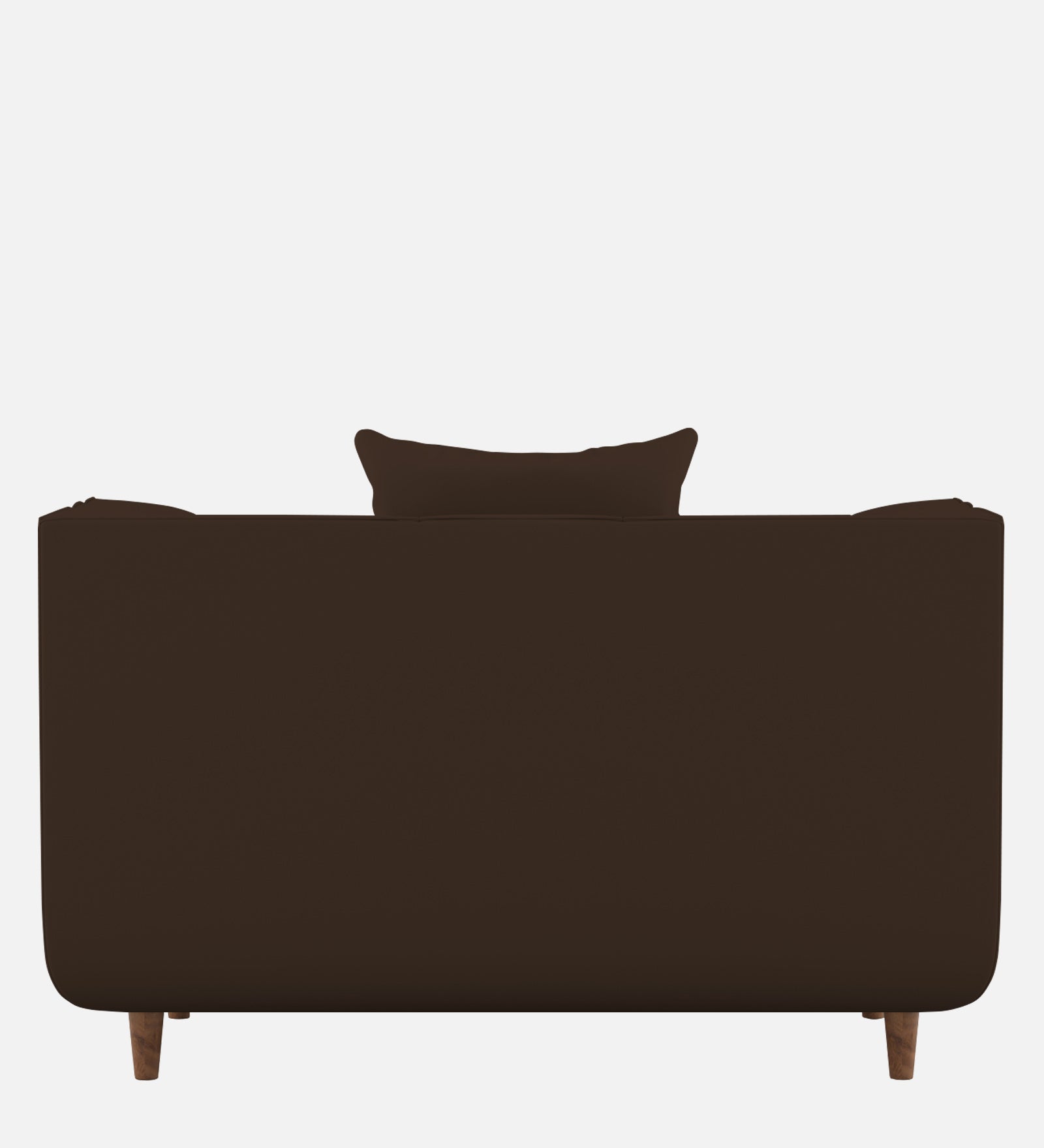 Sumo Velvet 1 Seater Sofa In Chocolate Brown Colour - Febonic Living