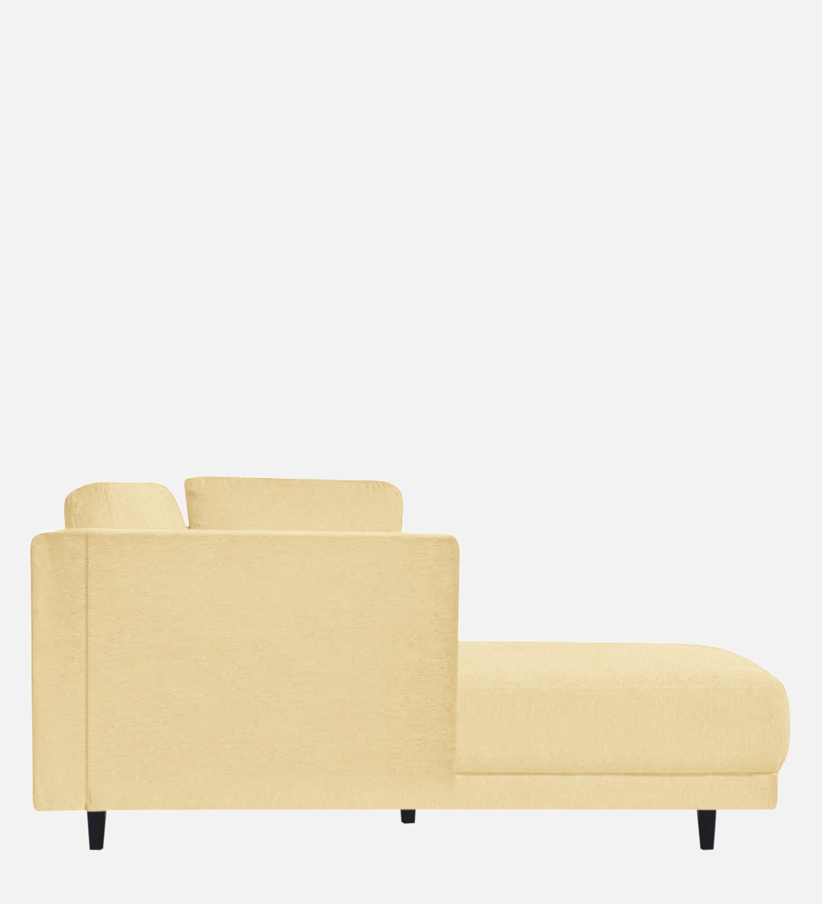 Jonze Velvet LHS Chaise Lounger In Sandy Beige Colour - Febonic Living