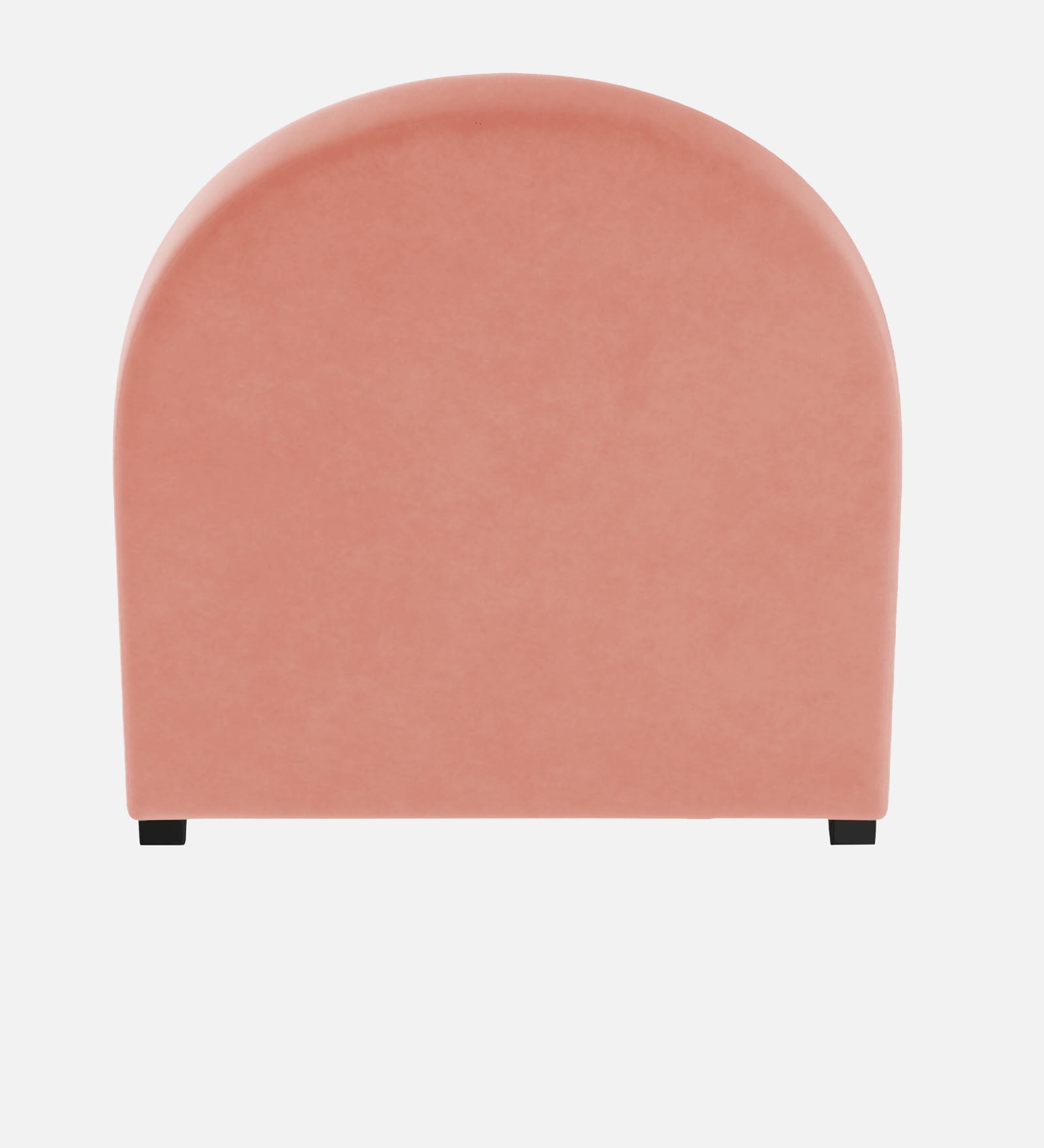 Maro Velvet Single Size Bed In Blush pink Colour