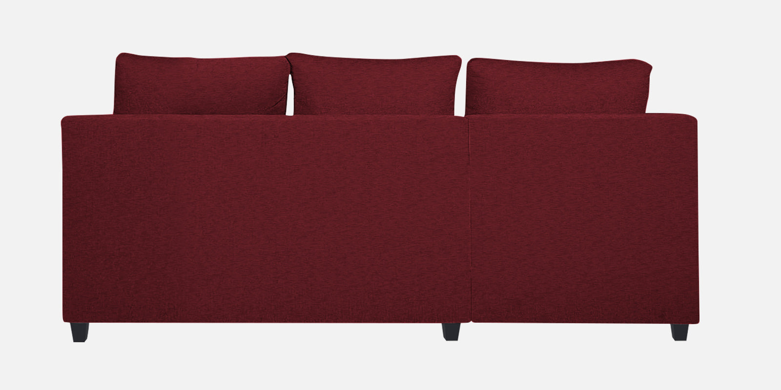 Nebula Fabric RHS Sectional Sofa (2+Lounger) In Blood Maroon Colour - Febonic Living