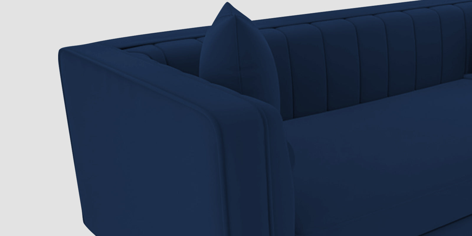 Saban Velvet 3 Seater Sofa in imperial blue Colour - Febonic Living