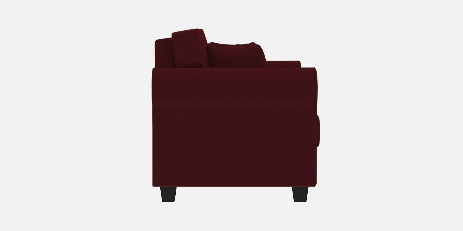 Numonk Velvet 2 Seater Sofa In Blood Maroon Colour - Febonic Living