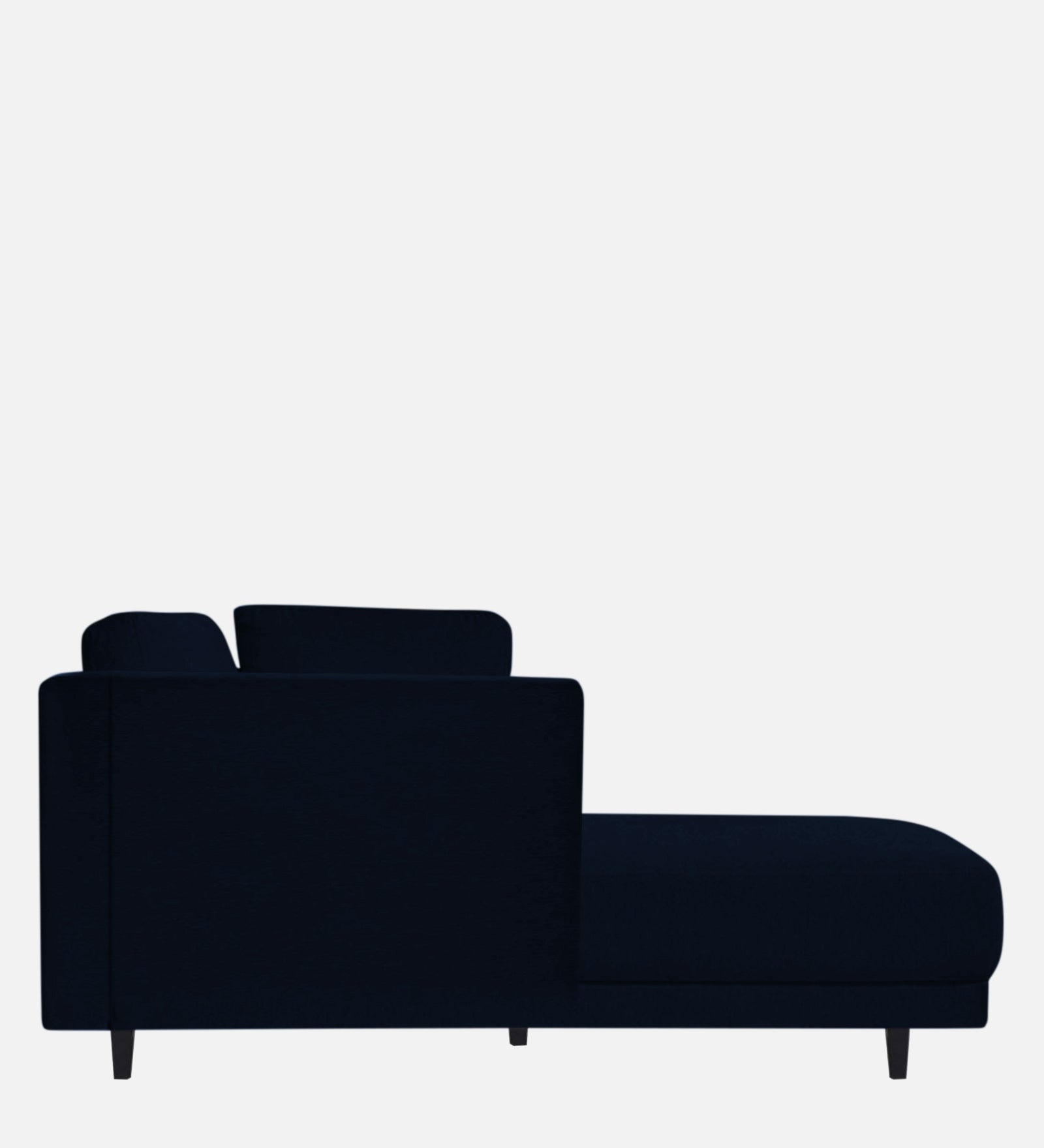 Jonze Velvet LHS Chaise Lounger In Dark Blue Colour - Febonic Living
