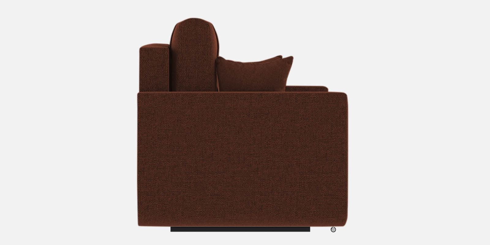 Ines Velvet 3 Seater Pull Out Sofa Cum Bed In Coffee Brown Colour With Storage - Febonic Living
