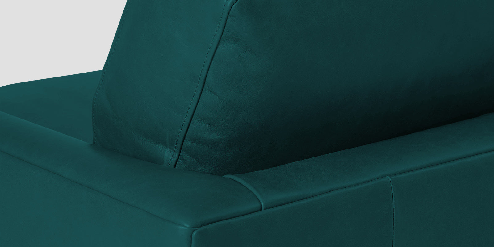 Sterio Leatherette 2 Seater Sofa In Peakcock Blue Colour - Febonic Living