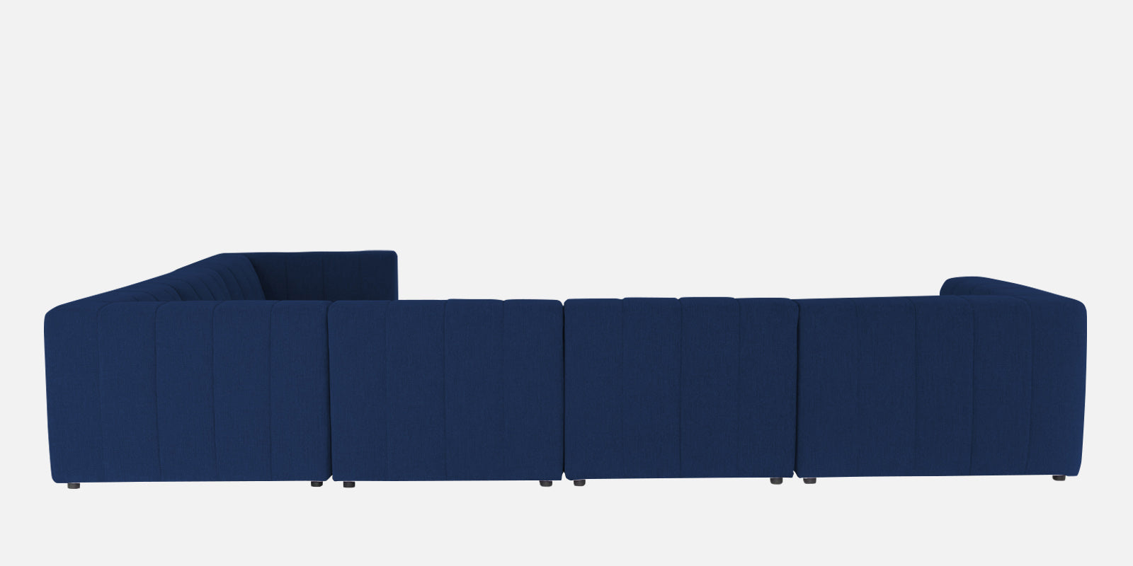 Damo Fabric RHS 8 Seater Corner Sofa In Royal Blue Colour - Febonic Living