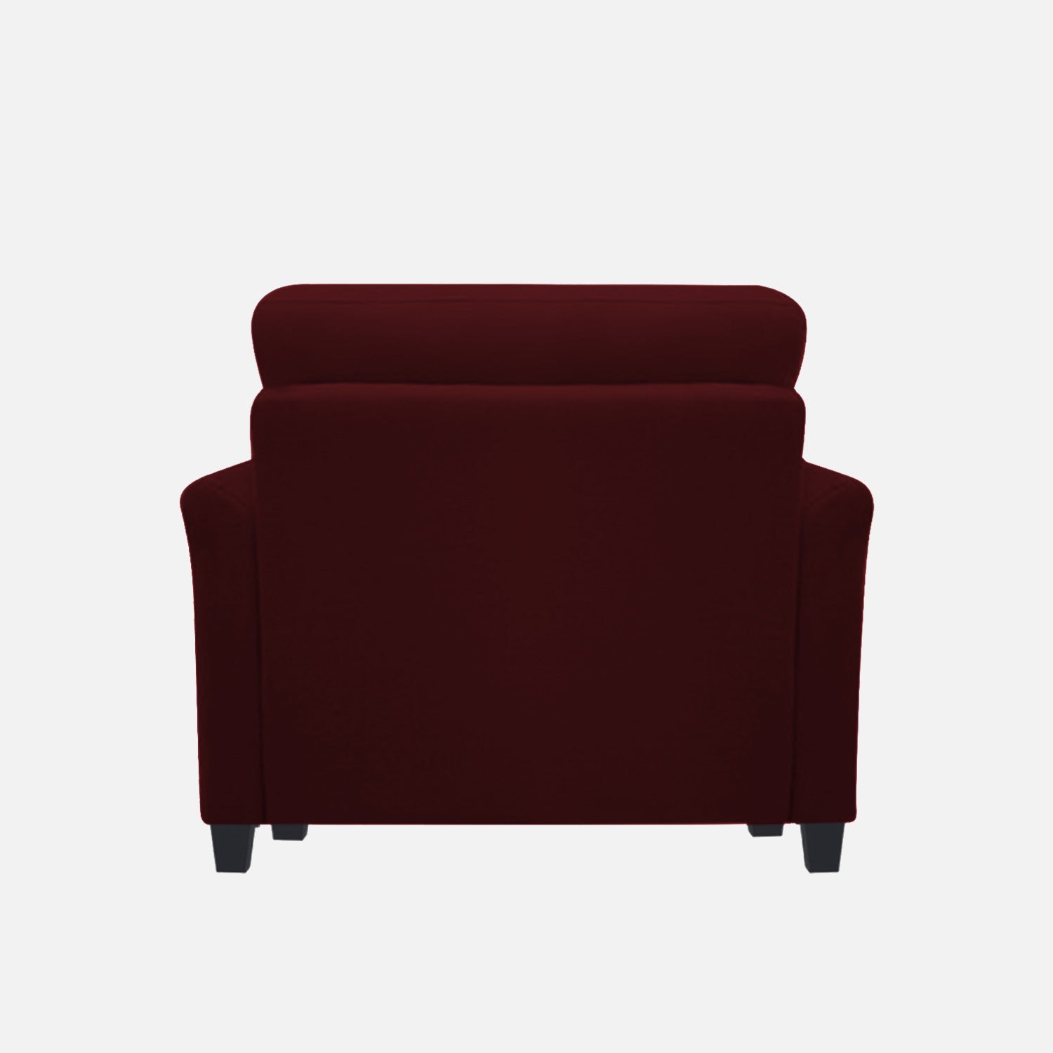 Daroo Velvet 1 Seater Sofa In Dark Maroon Colour - Febonic Living