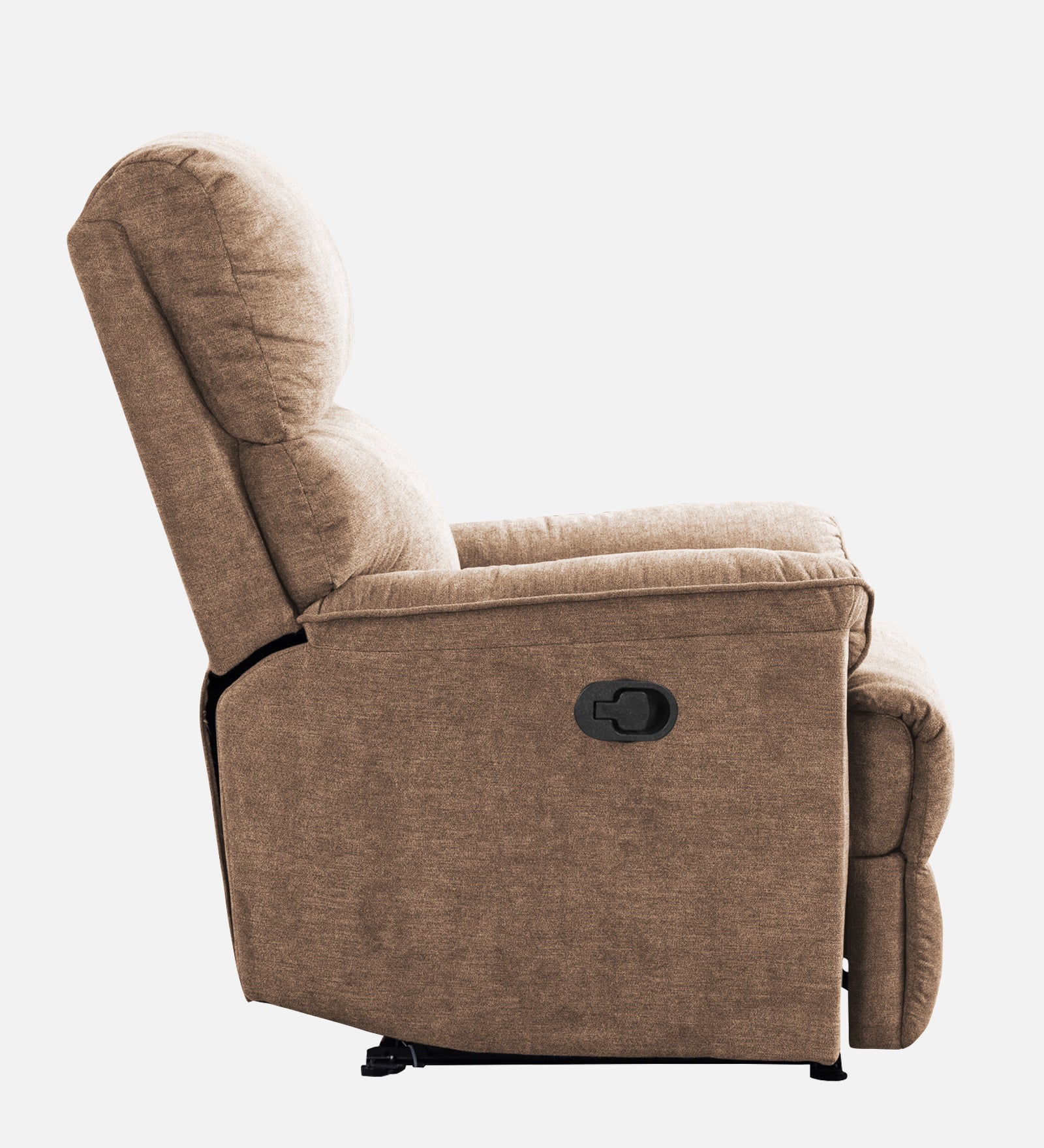 Abby Fabric 1 Seater Manual Recliner In Cookie Beige Colour - Febonic Living