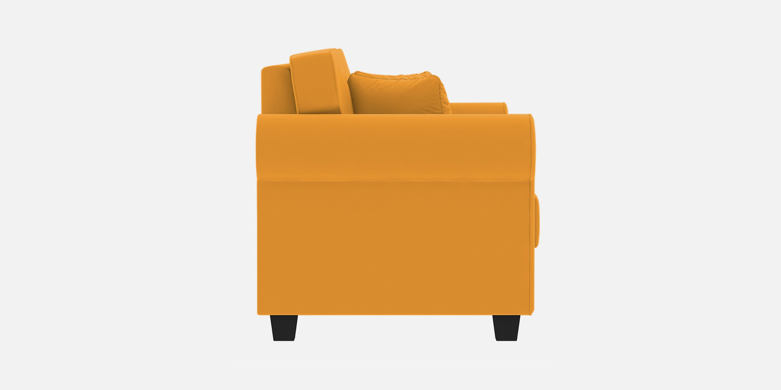 Numonk Velvet 2 Seater Sofa In Safforn Yellow Colour - Febonic Living