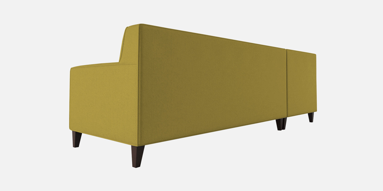 Miller Fabric RHS Sectional Sofa (3+Lounger) In Parrot Green Colour - Febonic Living