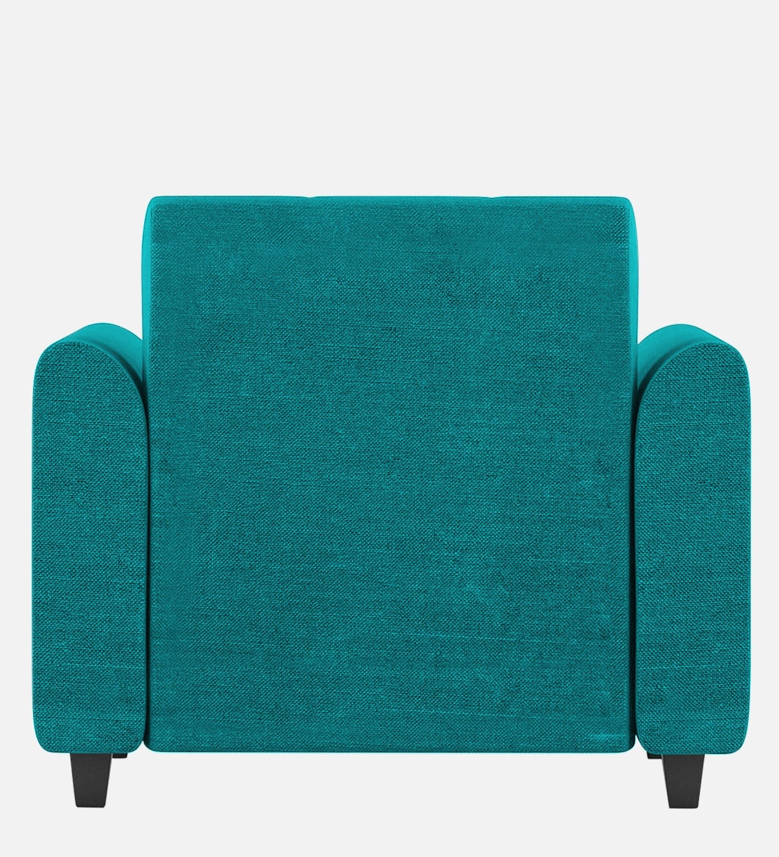 Denmark Fabric 1 Seater Sofa In Sea Green Colour - Febonic Living