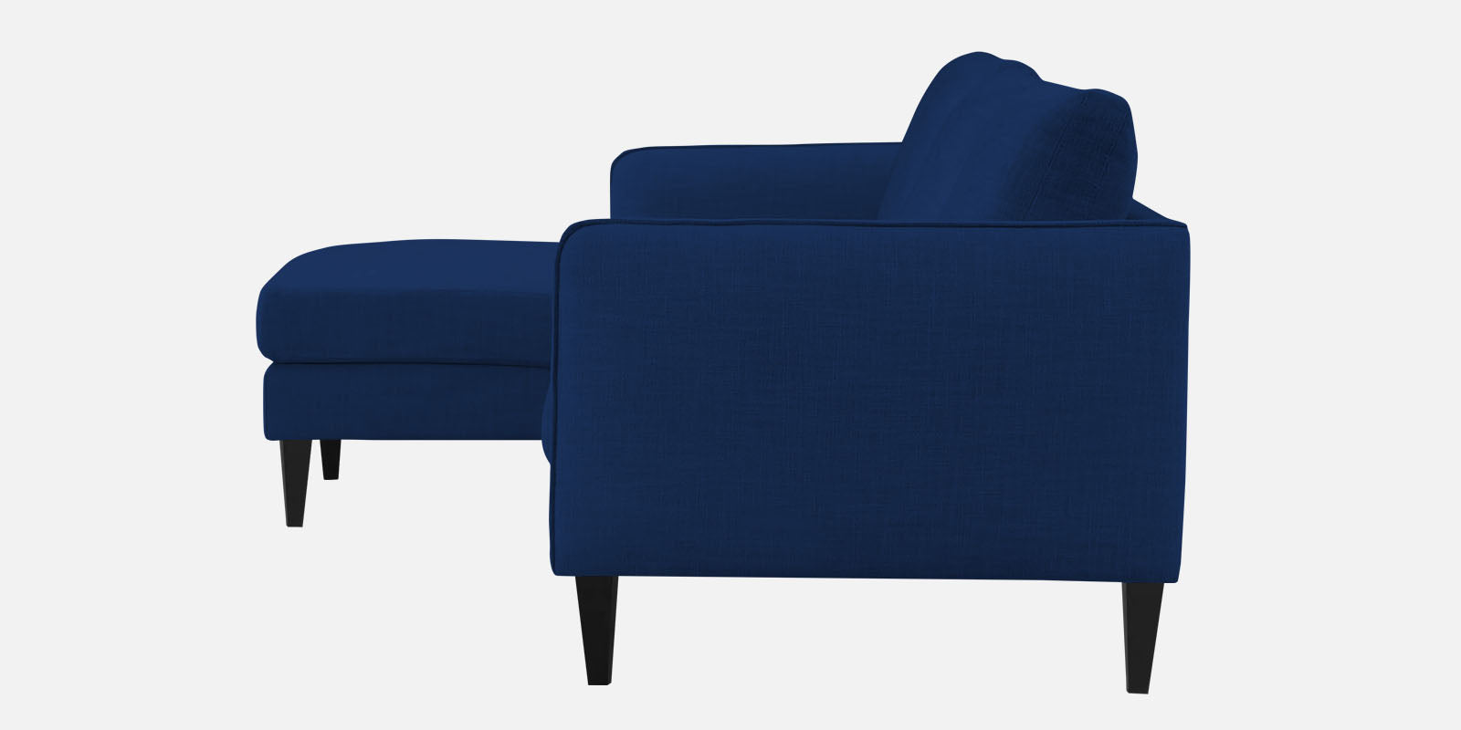 Piku Fabric RHS Sectional Sofa (3+Lounger) In Royal Blue Colour - Febonic Living