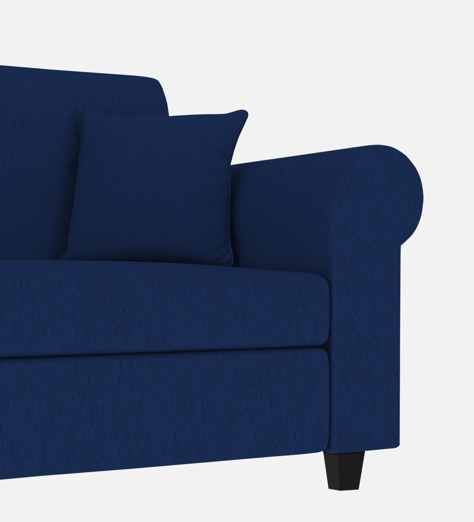 Derado Fabric 1 Seater Sofa In Royal Blue Colour - Febonic Living