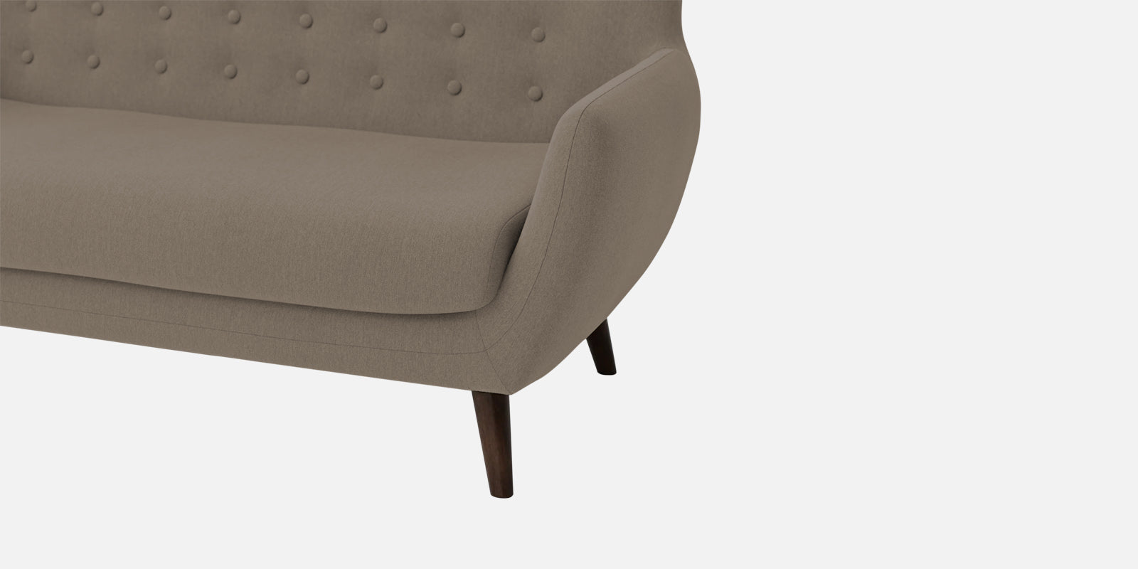 Goofy Fabric 3 Seater Sofa In Hazel Beige Colour - Febonic Living