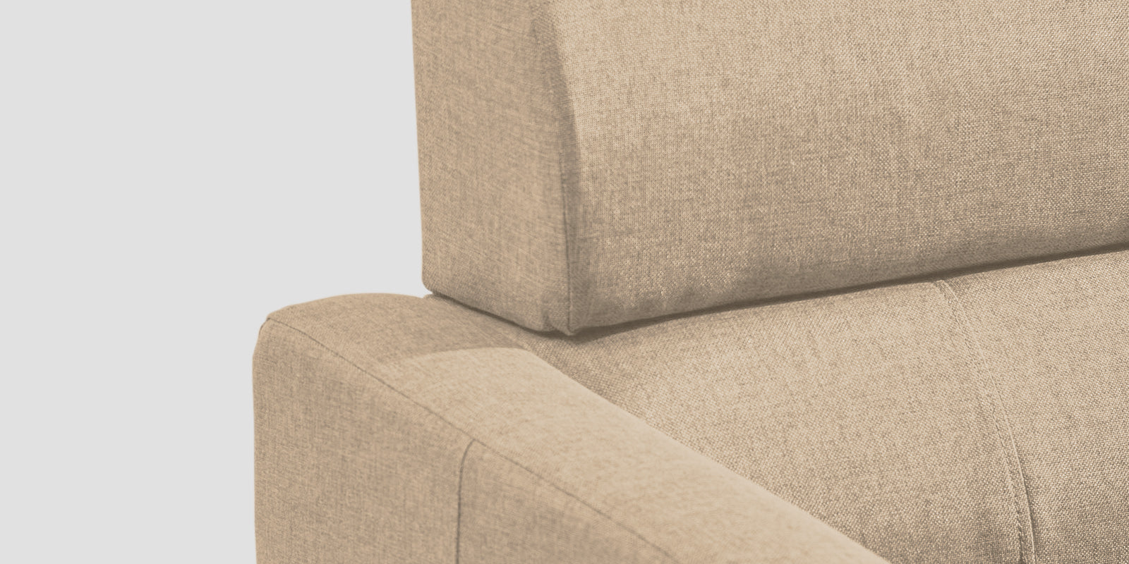 Devo Fabric 3 Seater Sofa In Olive Beige Colour - Febonic Living