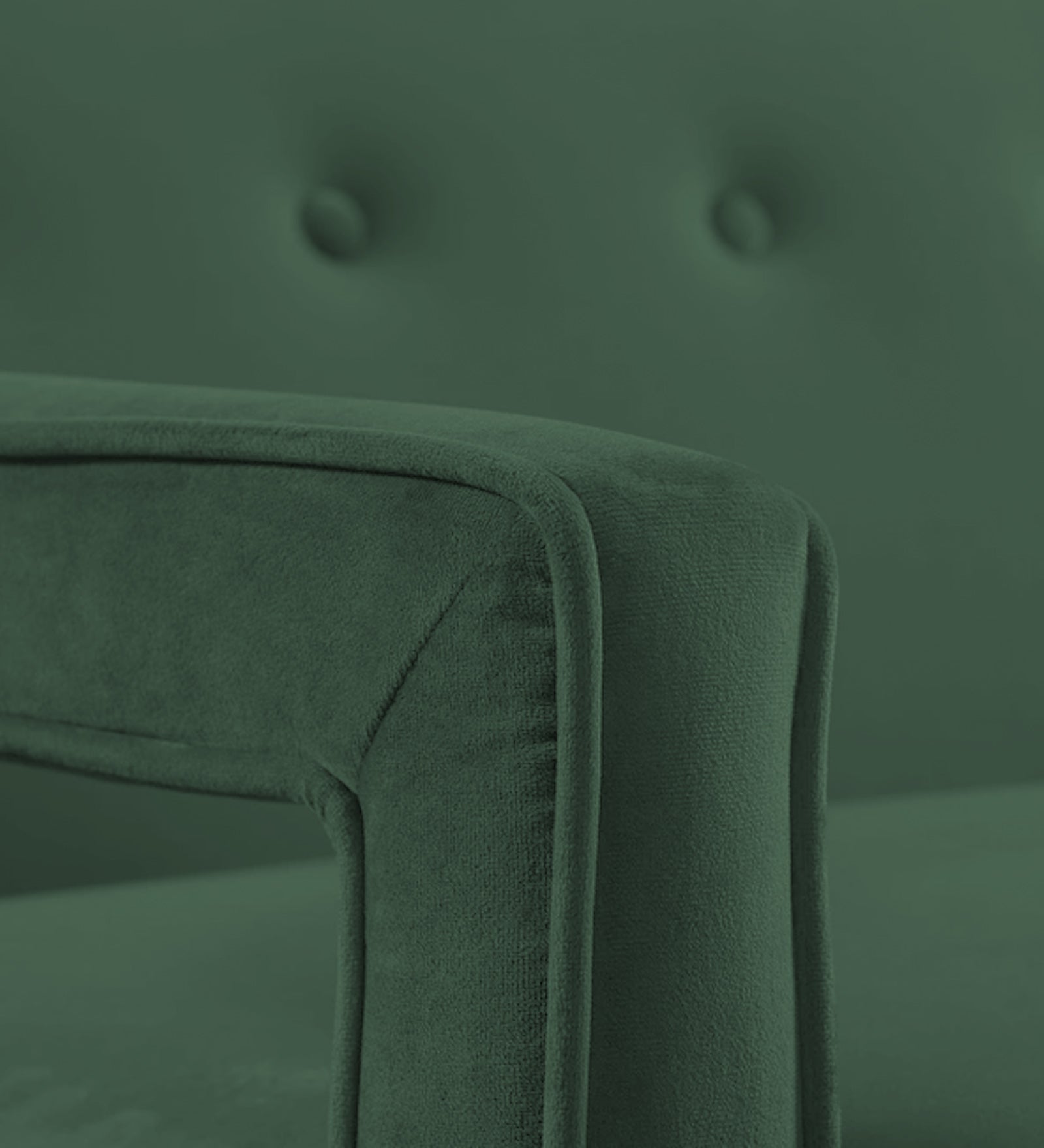 Daffy Velvet 1 Seater Sofa In Amazon Green Colour - Febonic Living