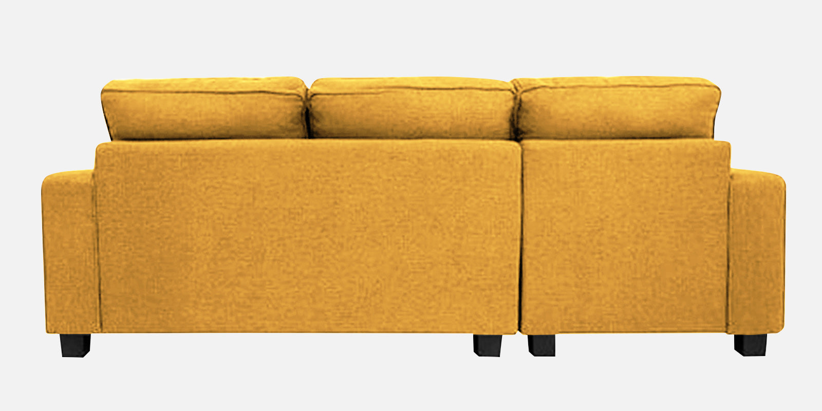 Ladybug Fabric LHS Sectional Sofa (2+Lounger) In Bold Yellow Colour - Febonic Living