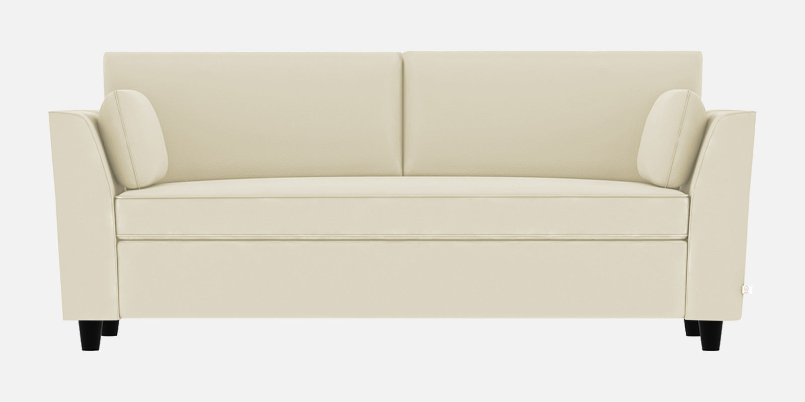 Bristo Velvet 3 Seater Sofa In warm white Colour With Storage - Febonic Living