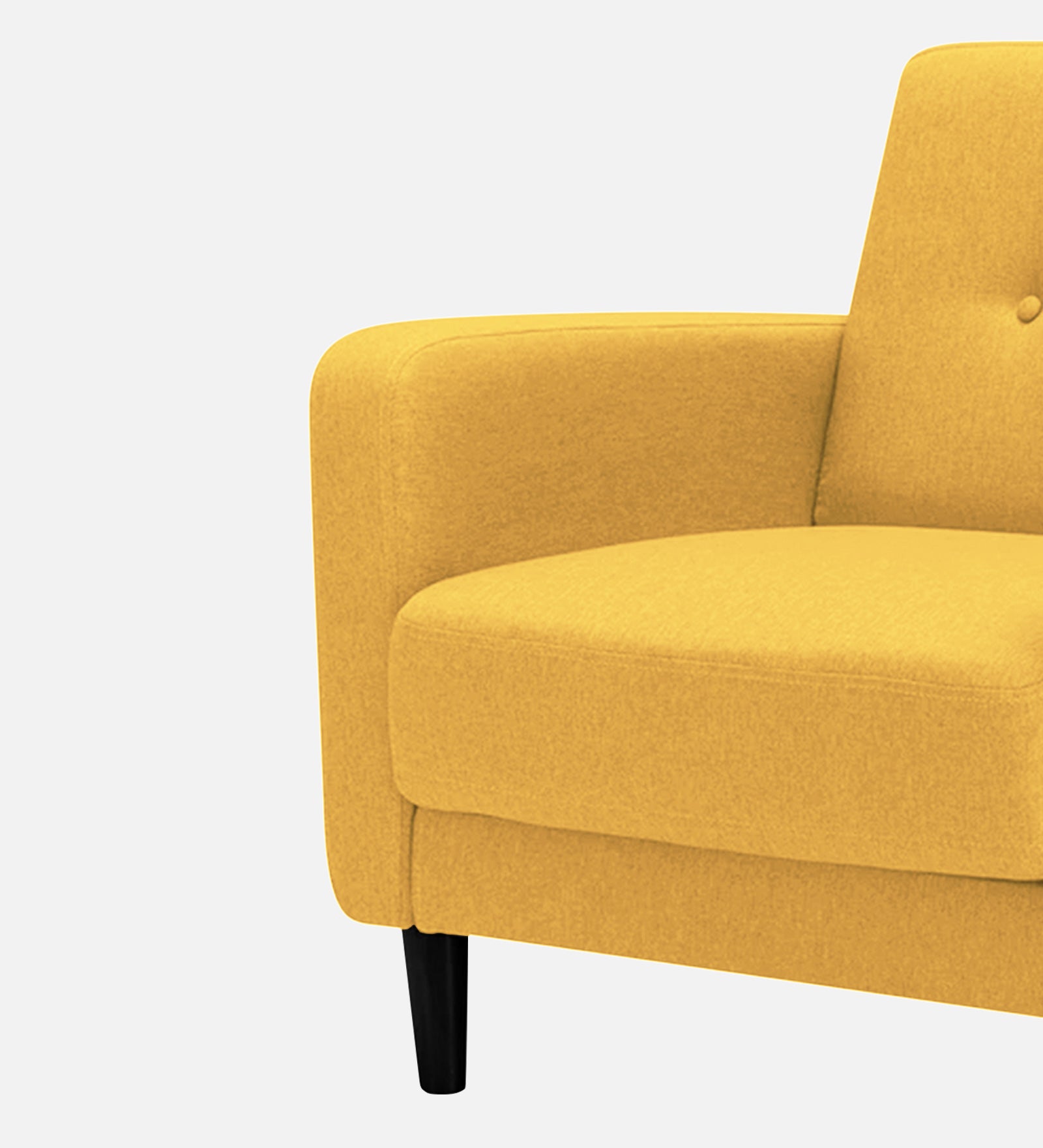 Marq Fabric 1 Seater Sofa In Bold Yellow Colour - Febonic Living