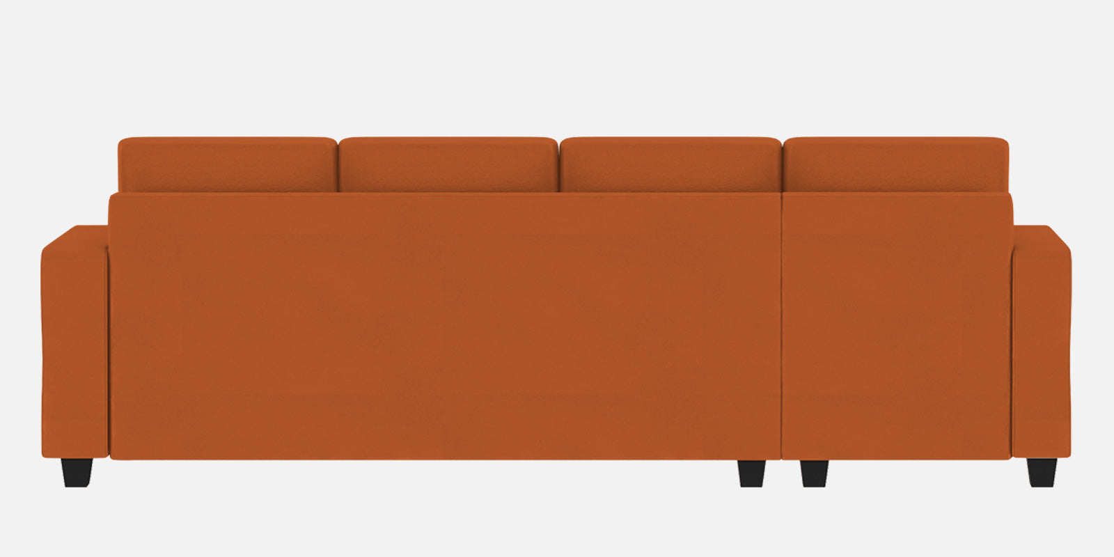 Nabi Fabric RHS Sectional Sofa (3+Lounger) In Vivid Orange Colour - Febonic Living