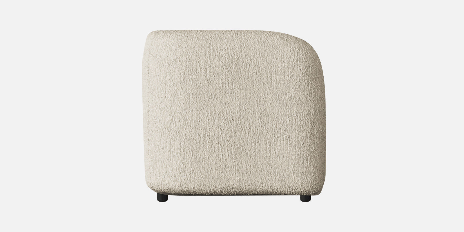 Corny Boucle Fabric 3 Seater Sofa In Shell White Colour - Febonic Living