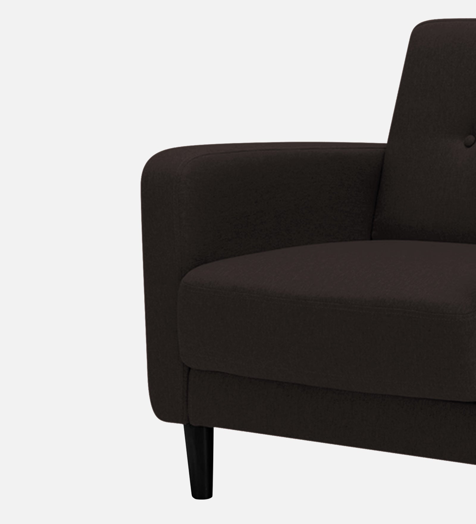 Marq Fabric 1 Seater Sofa In Cara Brown Colour - Febonic Living