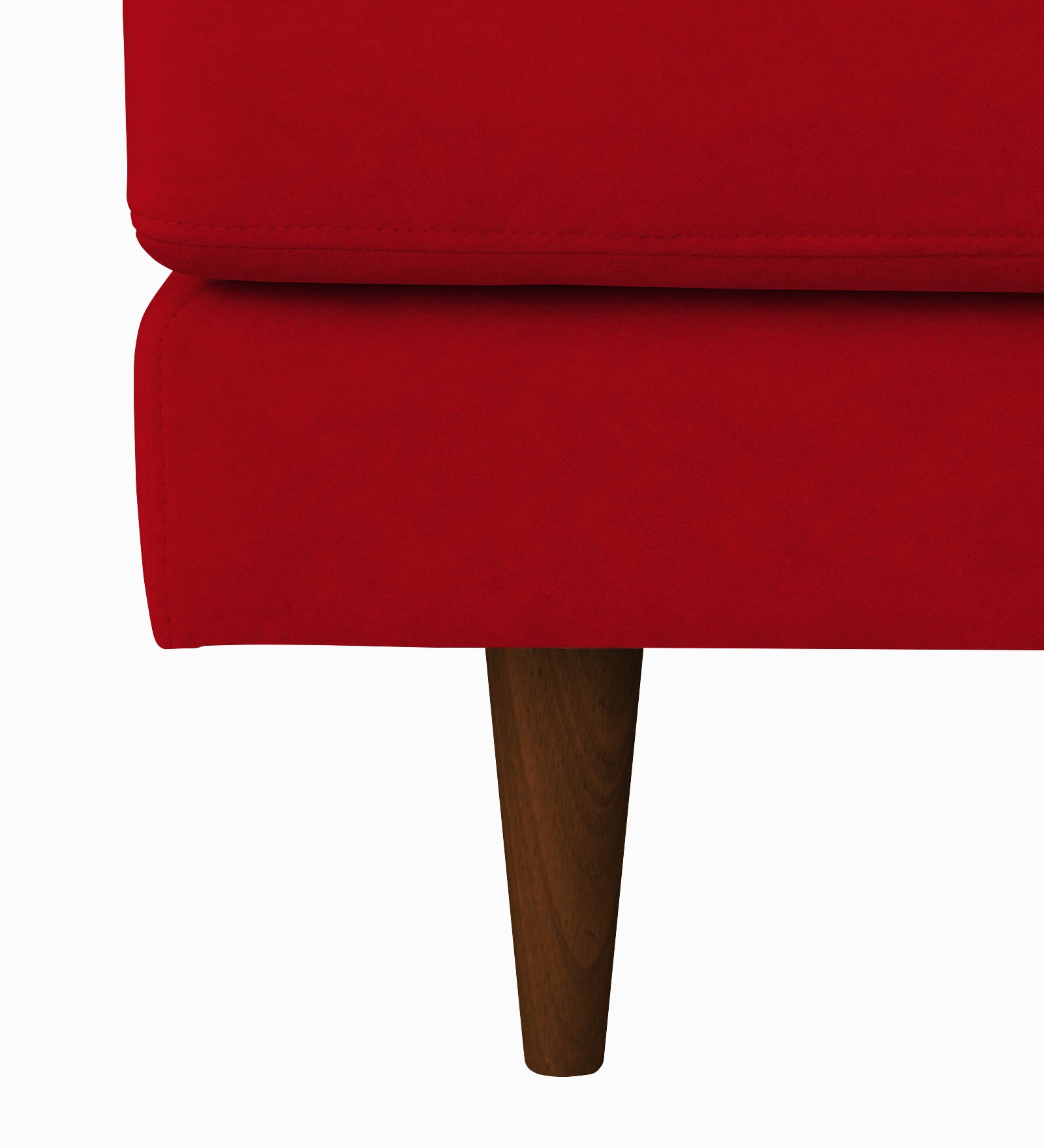 Motra Velvet 1 Seater Sofa In Berry Maroon Colour - Febonic Living