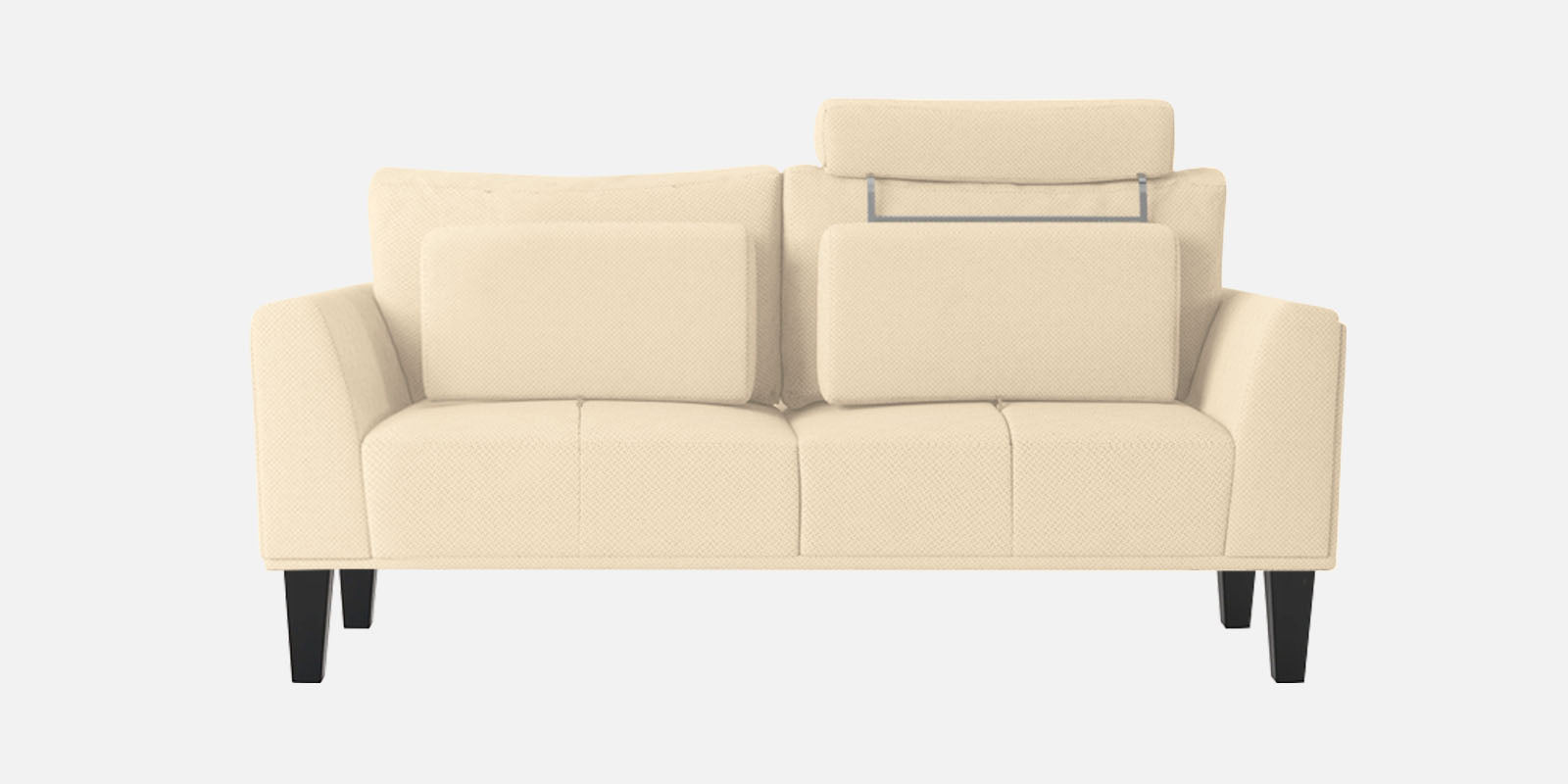 Como Fabric 2 Seater Sofa In Ivory Cream Colour - Febonic Living