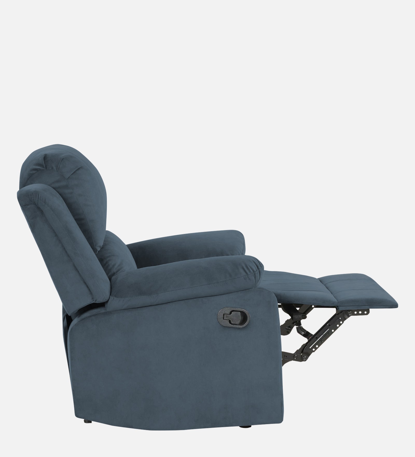 Lexi Fabric 1 Seater Motorized Recliner In Oxford Blue Colour - Febonic Living