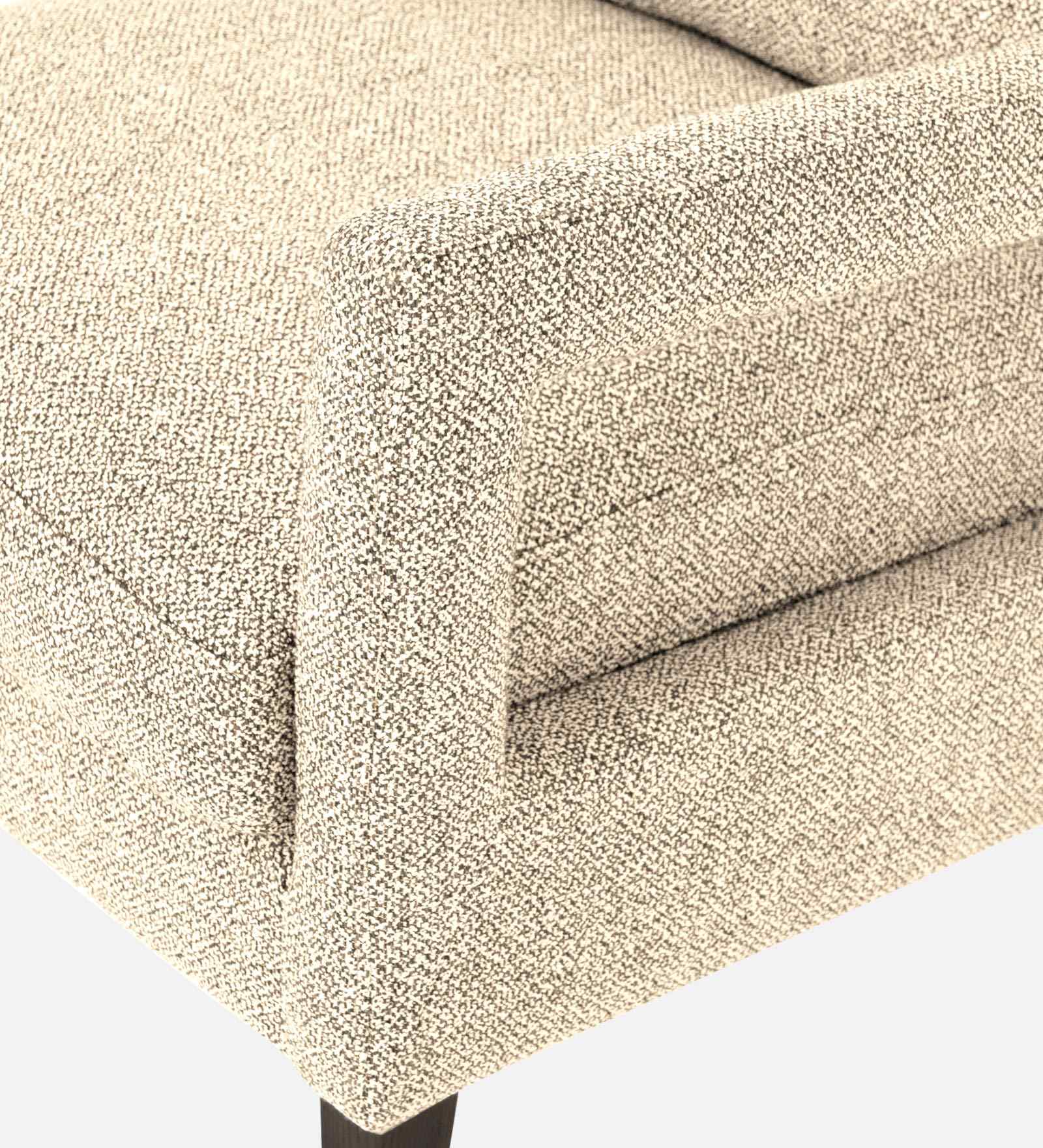 Olsen Fabric Arm Chair In Ivory Cream Colour - Febonic Living