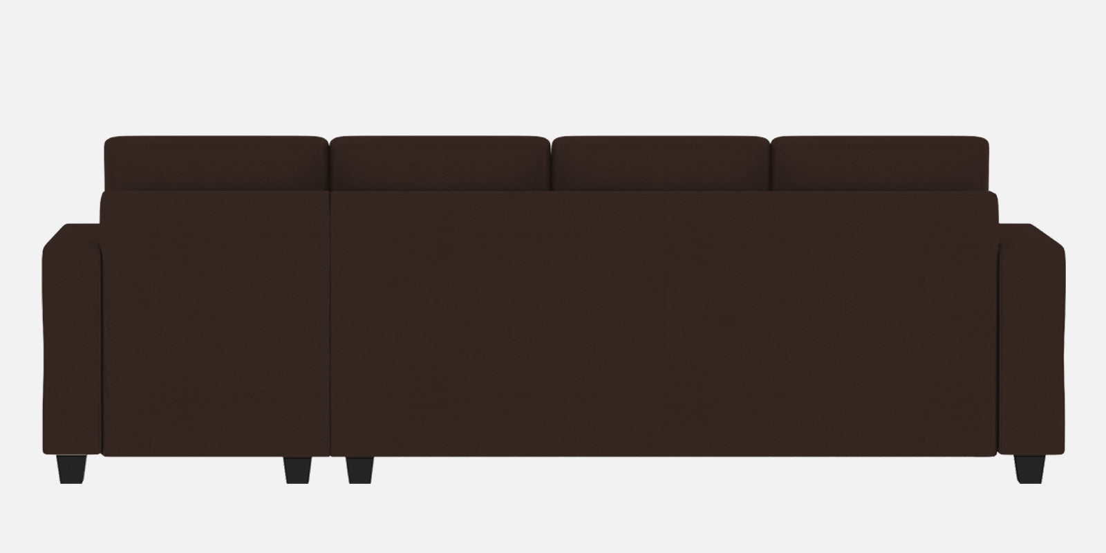Nabi Fabric LHS Sectional Sofa (3+Lounger) In Coffee Brown Colour - Febonic Living