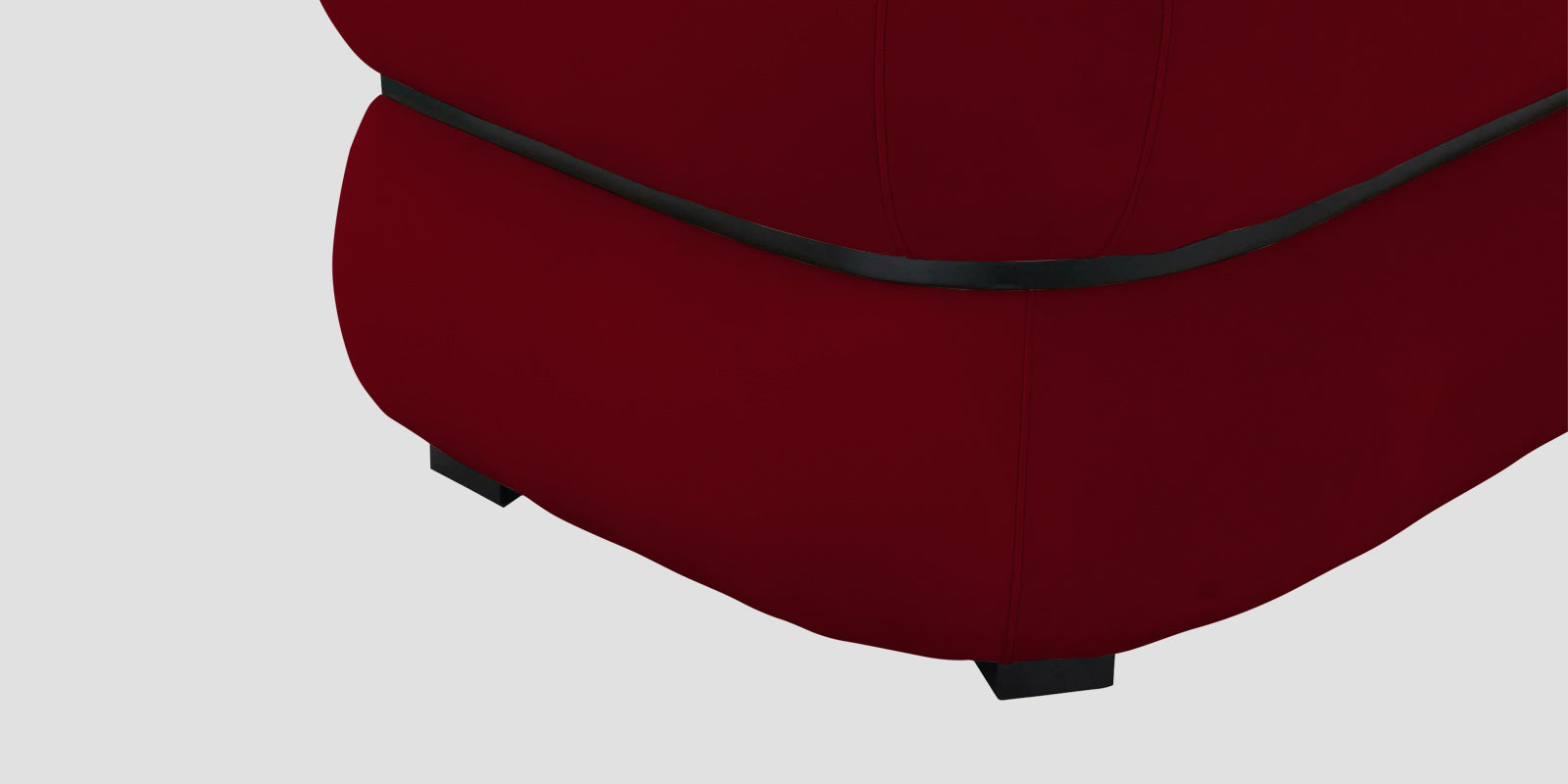 Kula Velvet 3 Seater Sofa In Cherry Red Colour - Febonic Living