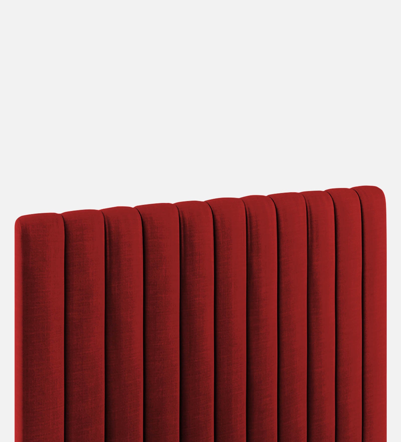 Nivi Fabric Upholstered King Size Bed In Blood Maroon Colour With Drawer Storage - Febonic Living