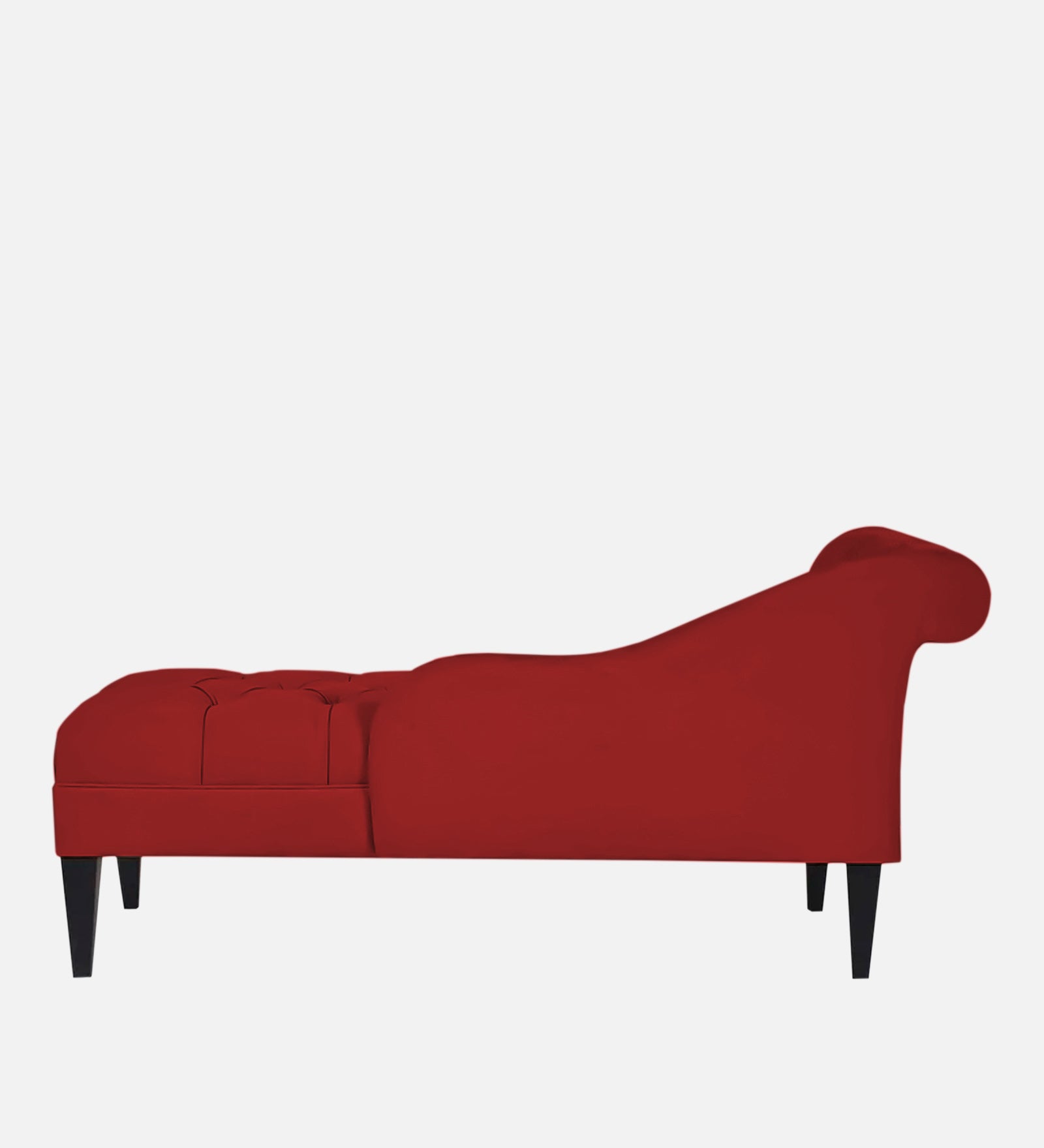 Adria Fabric RHS Chaise Lounger In Blood Maroon Colour - Febonic Living