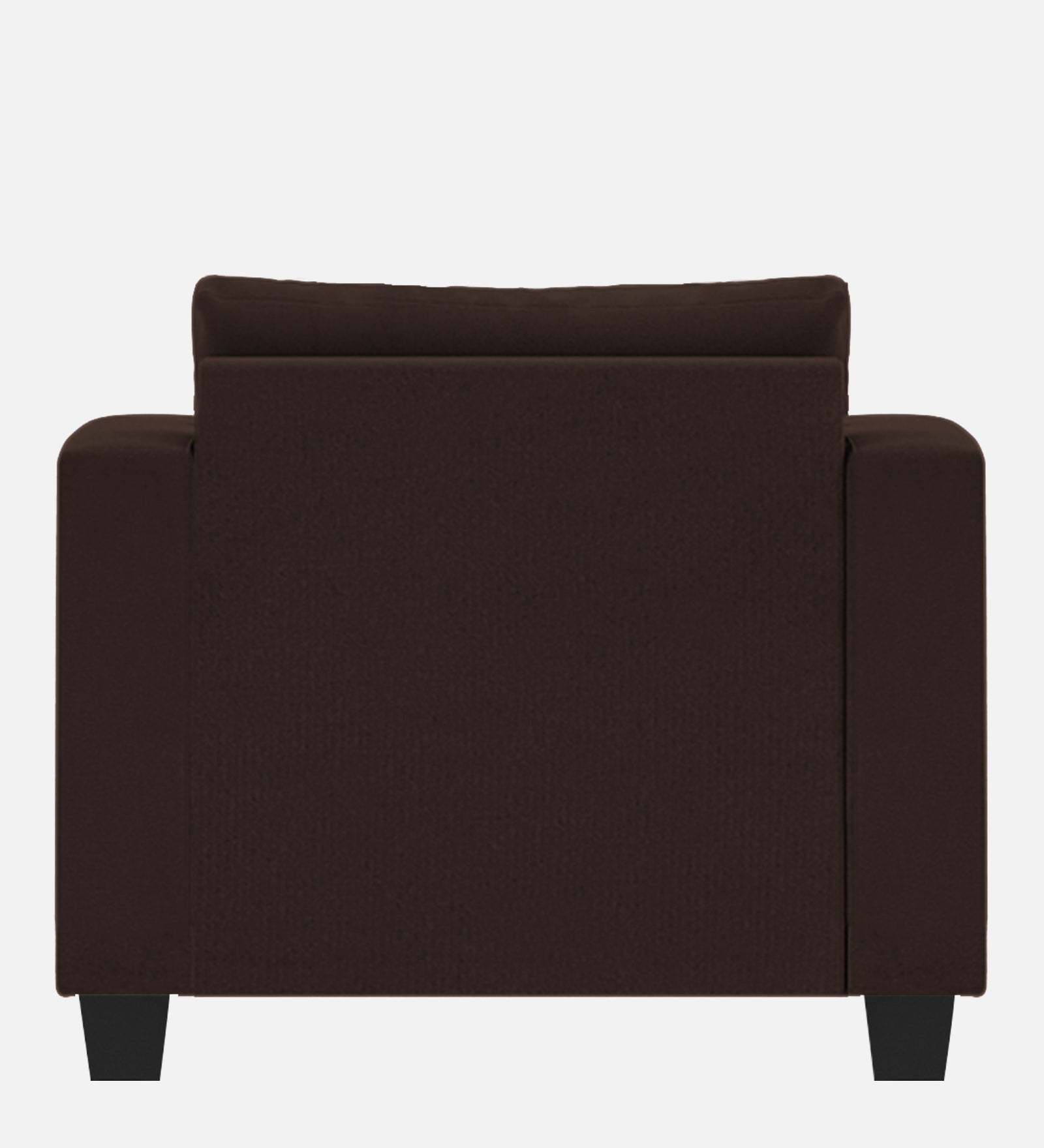 Nabi Fabric 1 Seater Sofa In Coffee Brown Colour - Febonic Living