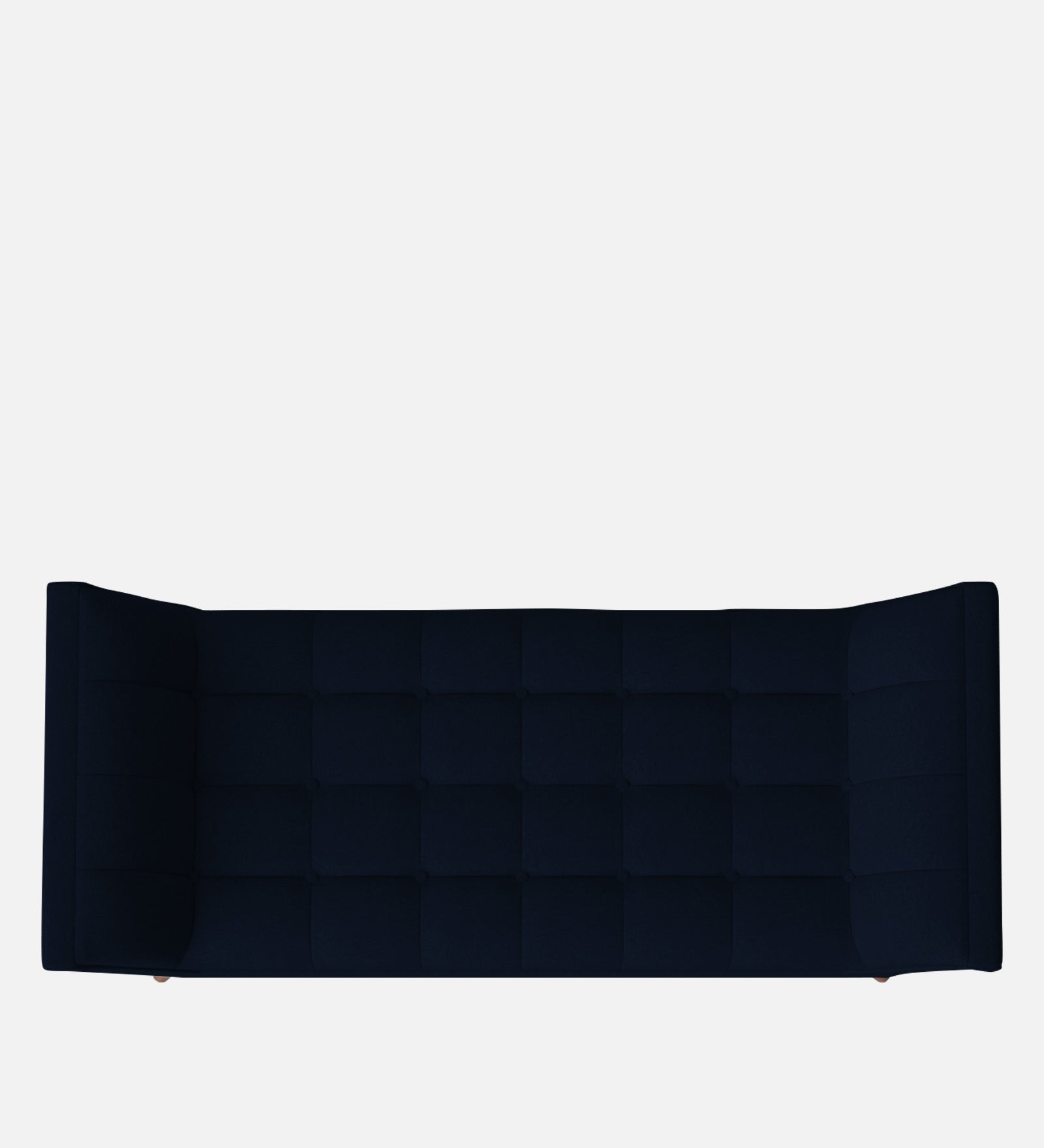 Cartes Velvet Bench In Dark Blue Colour - Febonic Living