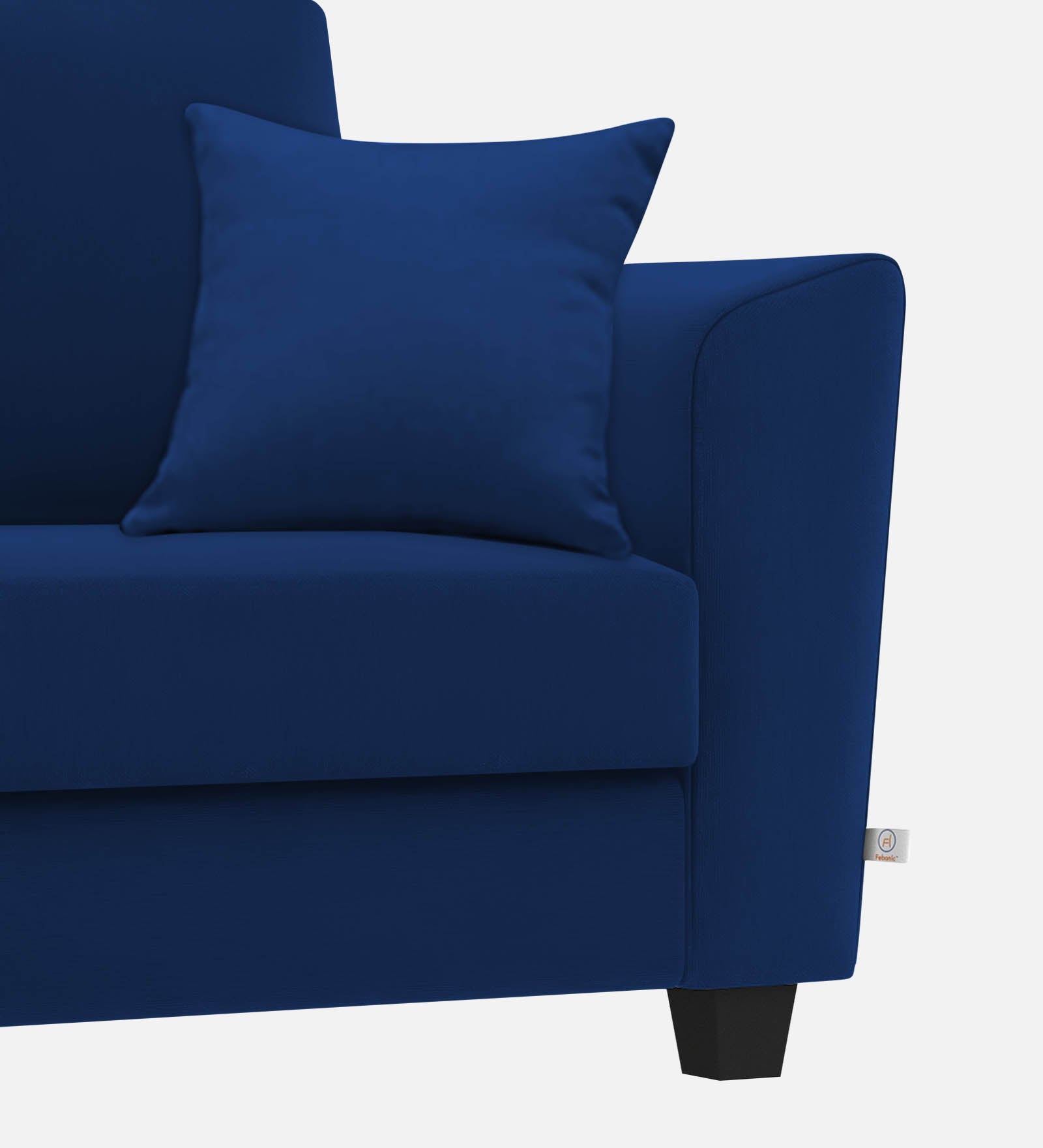Daku Fabric 1 Seater Sofa In Royal blue Colour - Febonic Living