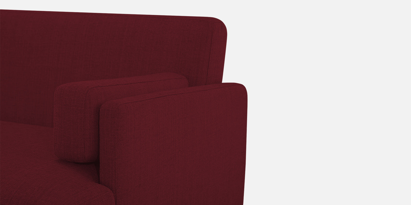 Ricky Fabric 3 Seater Sofa In Blood Maroon Colour - Febonic Living